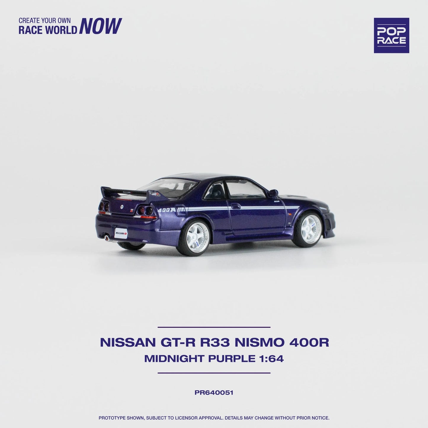 Pop Race Nissan Skyline GT-R (R33) NISMO 400R Midnight Purple