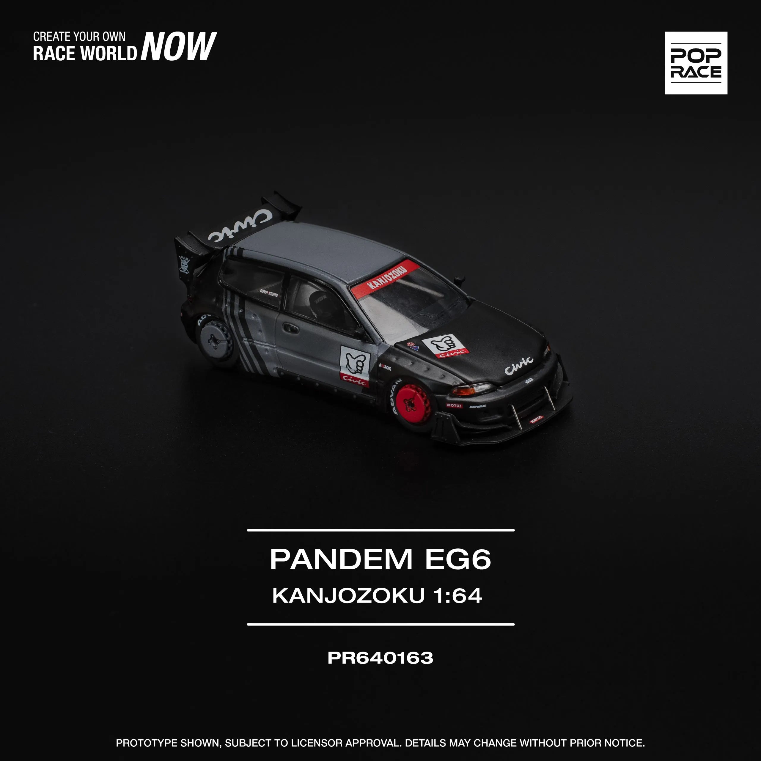 Pop Race - Pandem Honda Civic EG6 “KANJOZOKU” – Hot Match Collectables