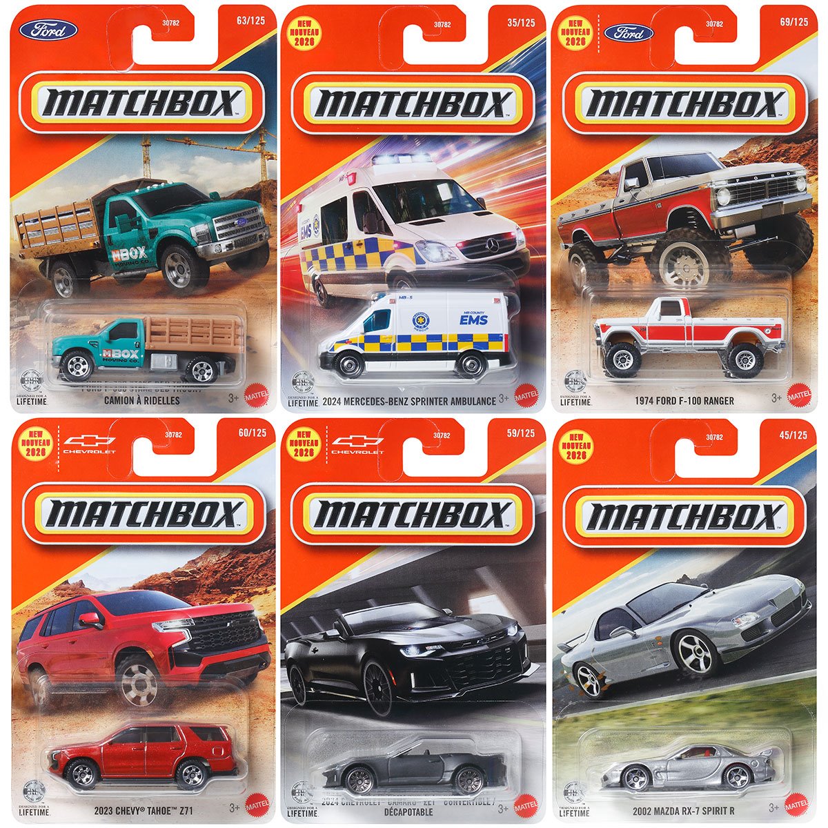 Matchbox Car Collection 2026 Mix 6G Vehicles Case of 24