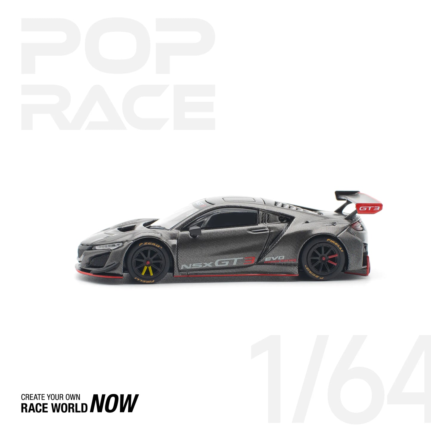 Pop Race 1:64 Honda NXS GT3 EVO22 Carbon Edition