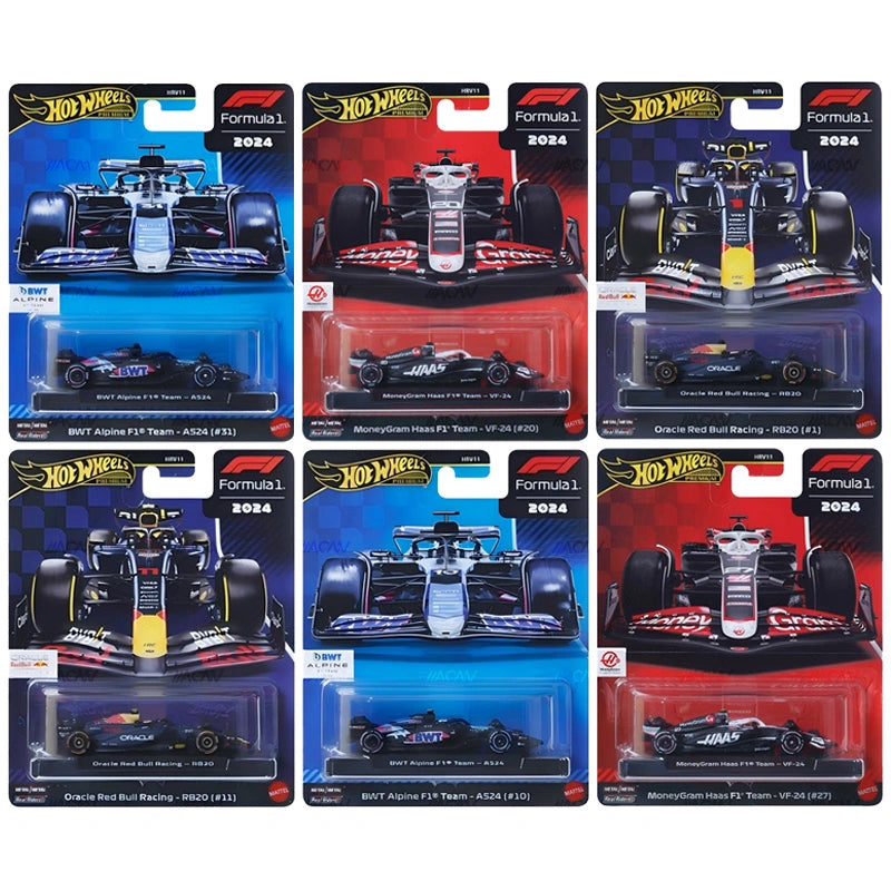 Hot Wheels 1:64 F1 Racing Premium F Assortment – Red Bull, Alpine Hot Wheels 1:64 F1 Racing Premium F Assortment – Red Bull, Alpine
