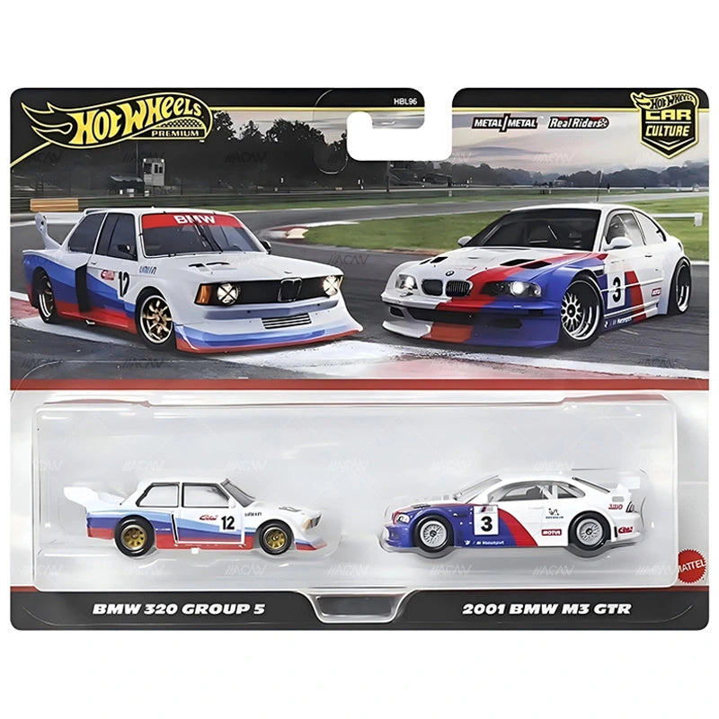 Hot Wheels Car Culture 2 Pack - BMW 320 Group 5 and 2001 BMW M3 GTR - Solid