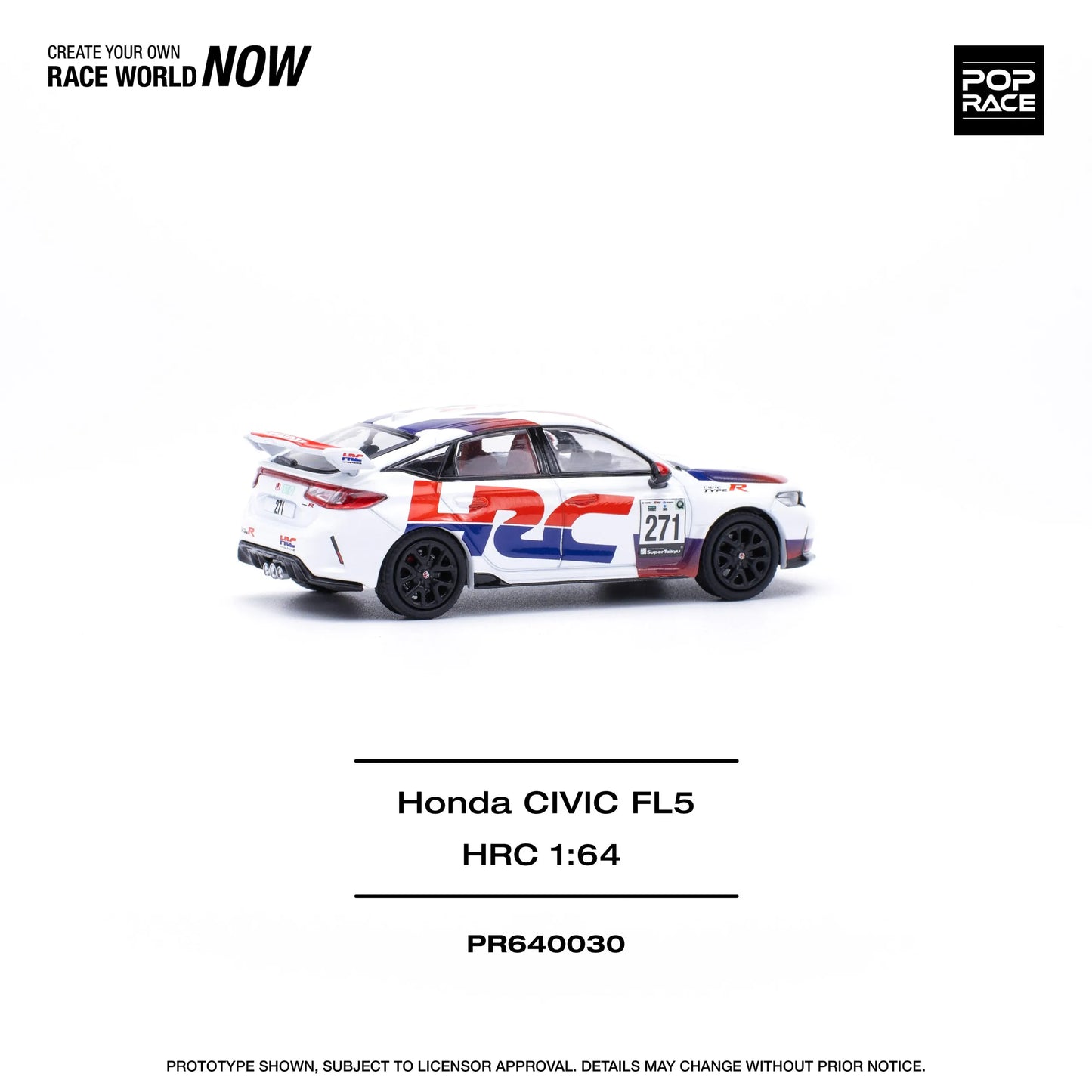 Pop Race 1:64 Honda Civic Type R FL5 TCR HRC – PR64-0030