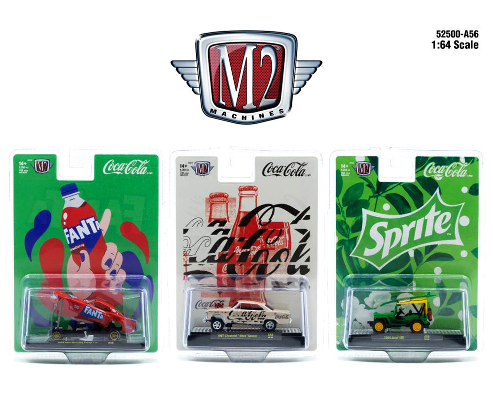 M2 Machines 1:64 Coca-Cola 2025 Release A56 – Hot Match Collectables