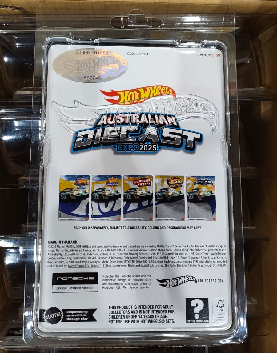 Australian Diecast Expo 2025 - Porsche 911 Carrera RS 3.8 - Guaranteed 3 Digit Serial Number - Limited To 1350 Pieces