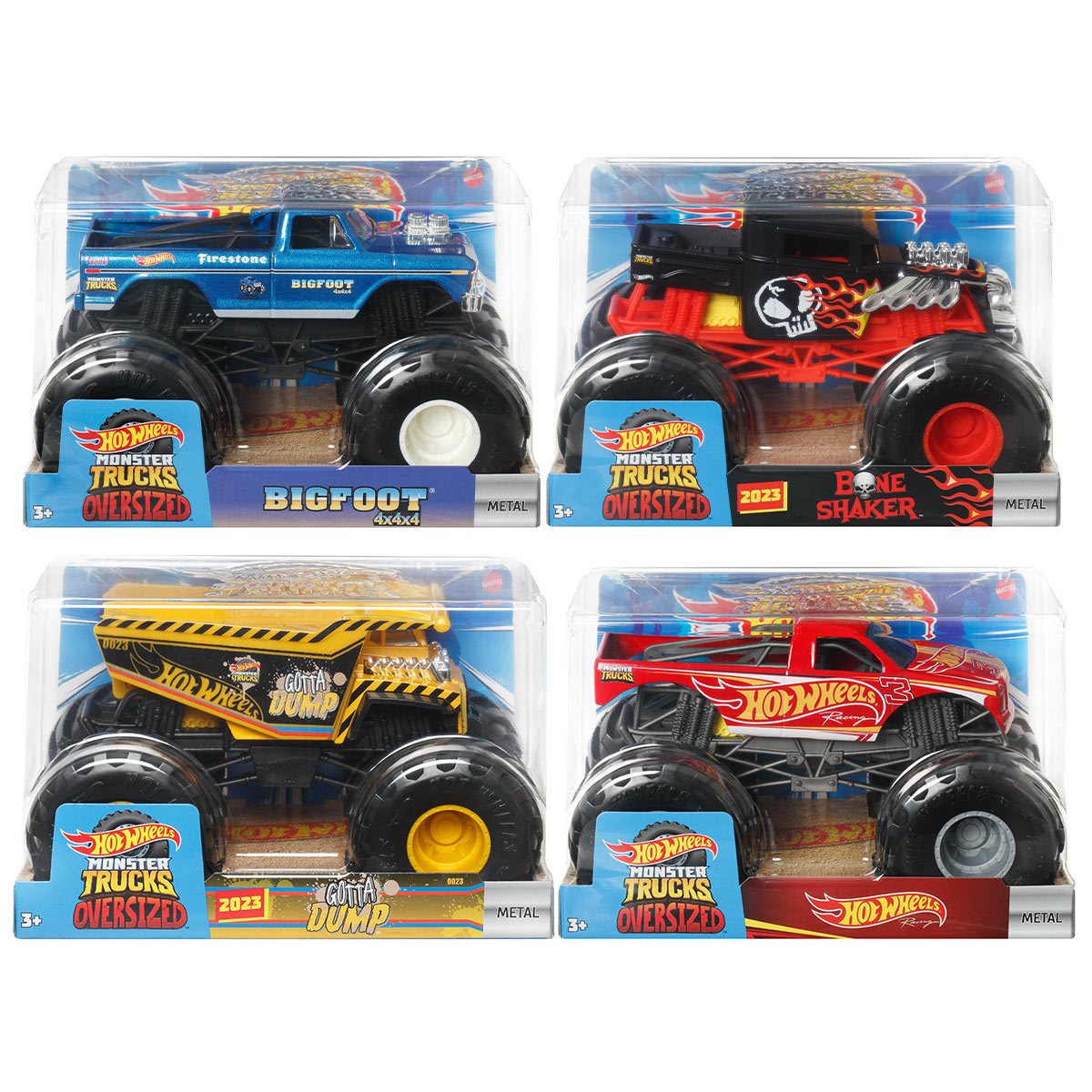 Hot Wheels Monster Trucks Bone Shaker Vehicle with Giant Wheels