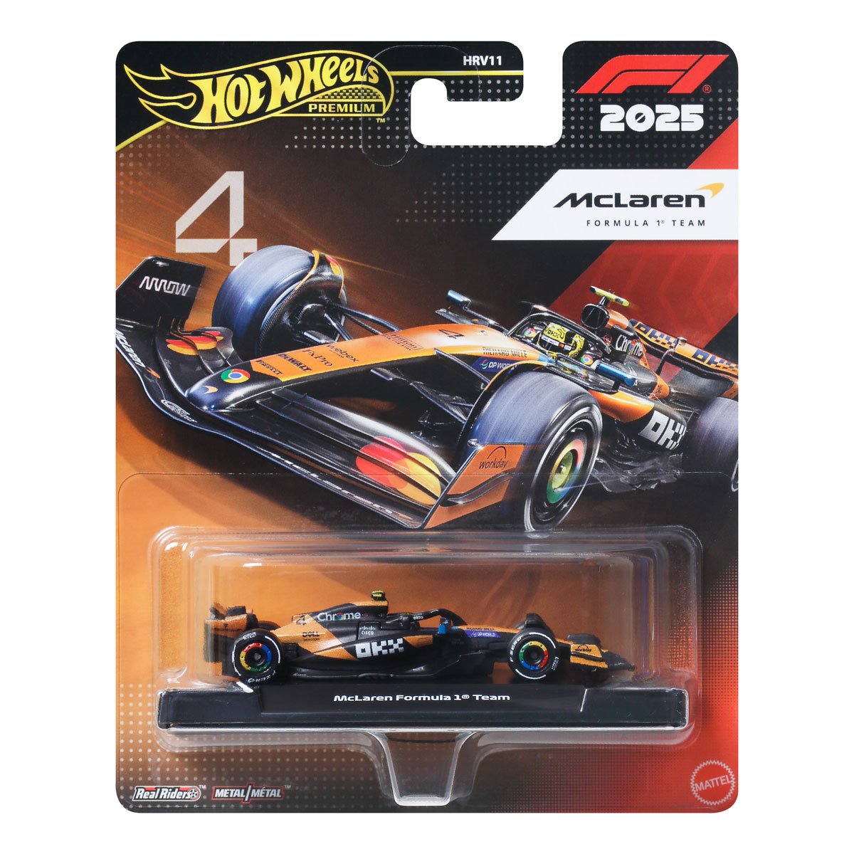 Hot Wheels Formula 1 Mclaren Lando Norris #4 Premium 1:64 Vehicle