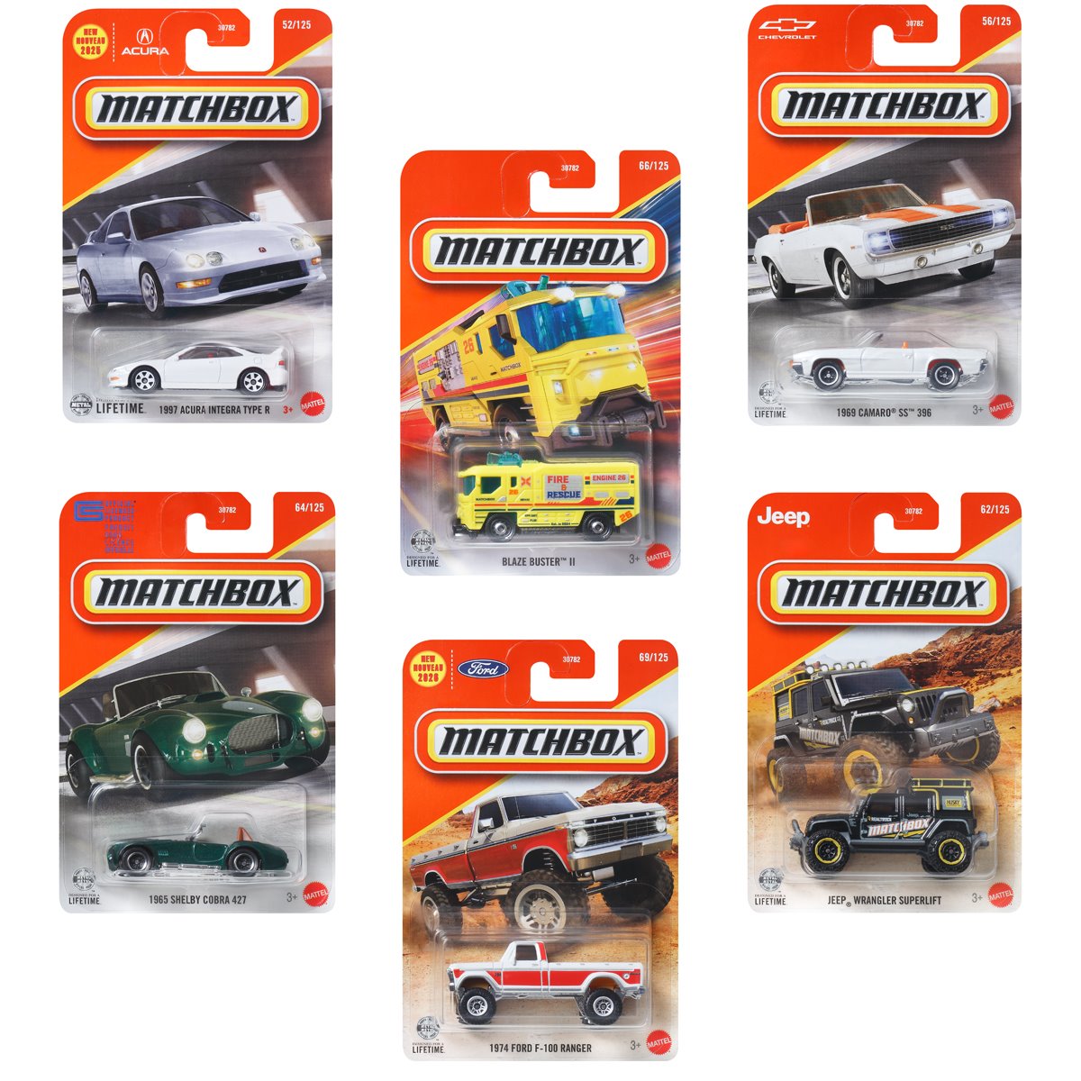 Matchbox Car Collection 2026 Mix 7H Vehicles Case of 24 - Long Card