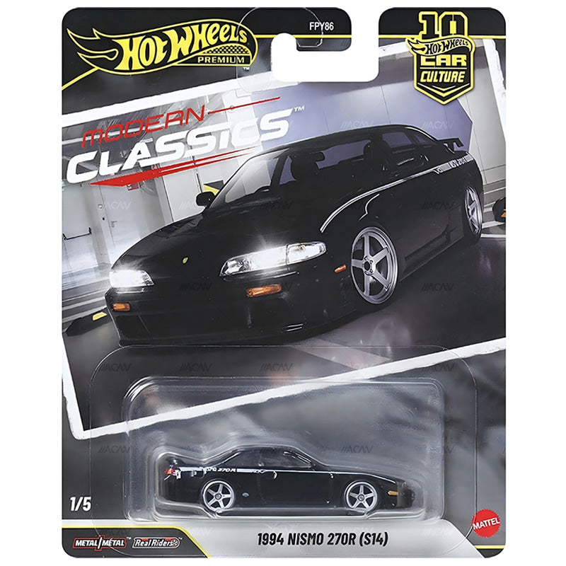 Hot Wheels Car Culture Modern Classics 1994 Nismo 270R S14 Nissan Silvia Premium 1:64 Vehicle
