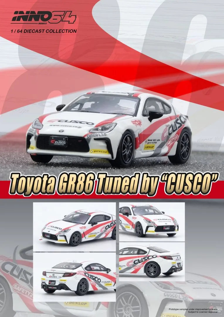 S*A様 reved gr86 CUSCOレーシング Inno64 Toyota GR86 Tuned by “CUSCO” – Hot Match Collectables