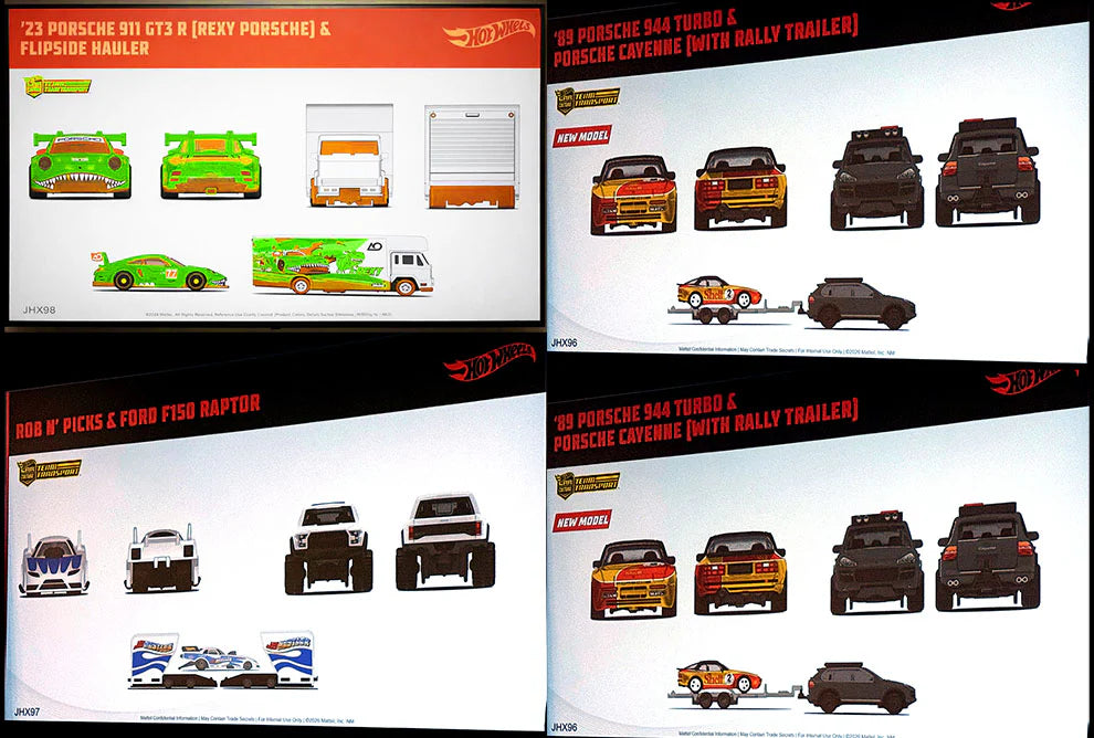 Hot Wheels Team Transport 2026 Mix 4M 1:64 Premium Case of 4 – Hot