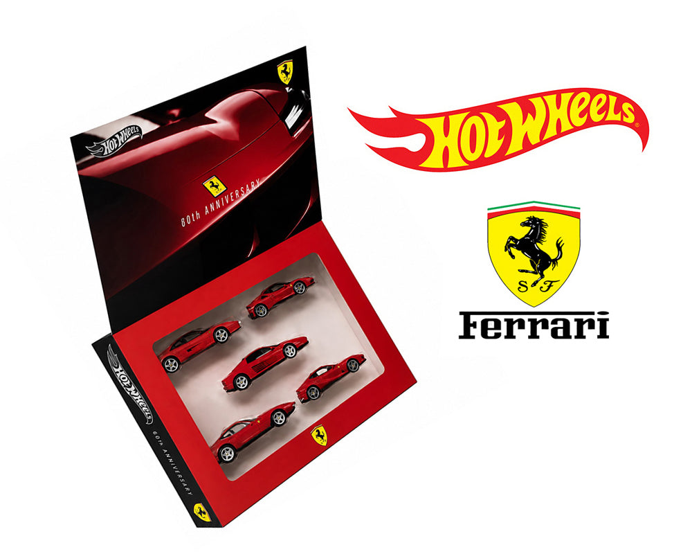 Hot Wheels Silver Series Ferrari 80th Anniversary 1:64 5 Pack Early Preview