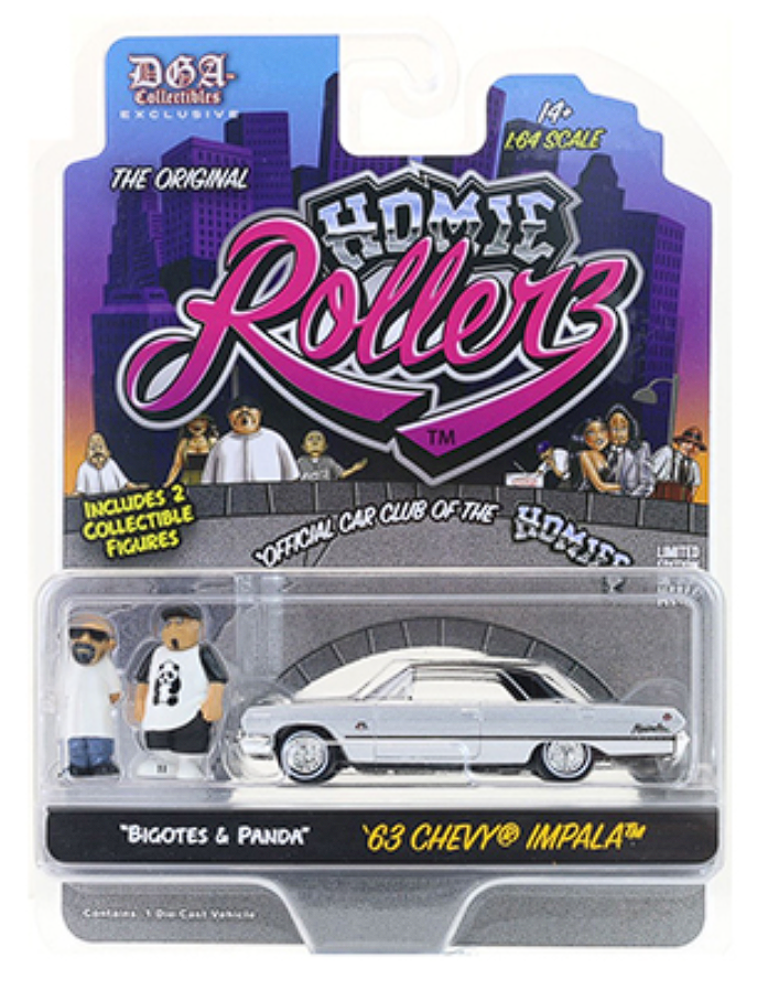 Greenlight x DGA 1:64 Homie Rollerz 2025 Series 1 Lowriders – Hot