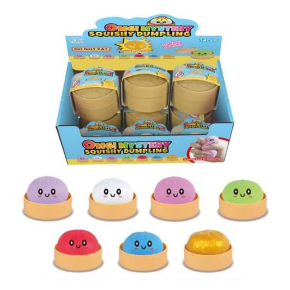 Squishy Mystery Neon 8.5cm Dumpling Assorted Fidget Toy