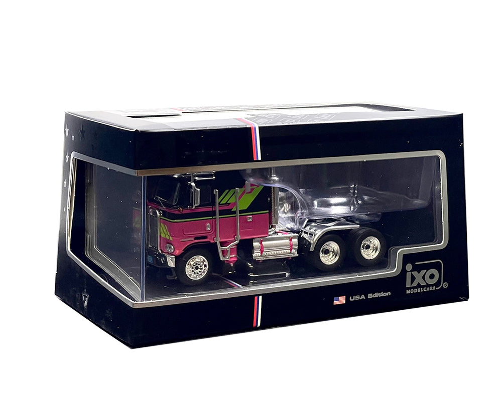 IXO Models 1:64 1976 Kenworth K100 Aerodyne – Black and Pink