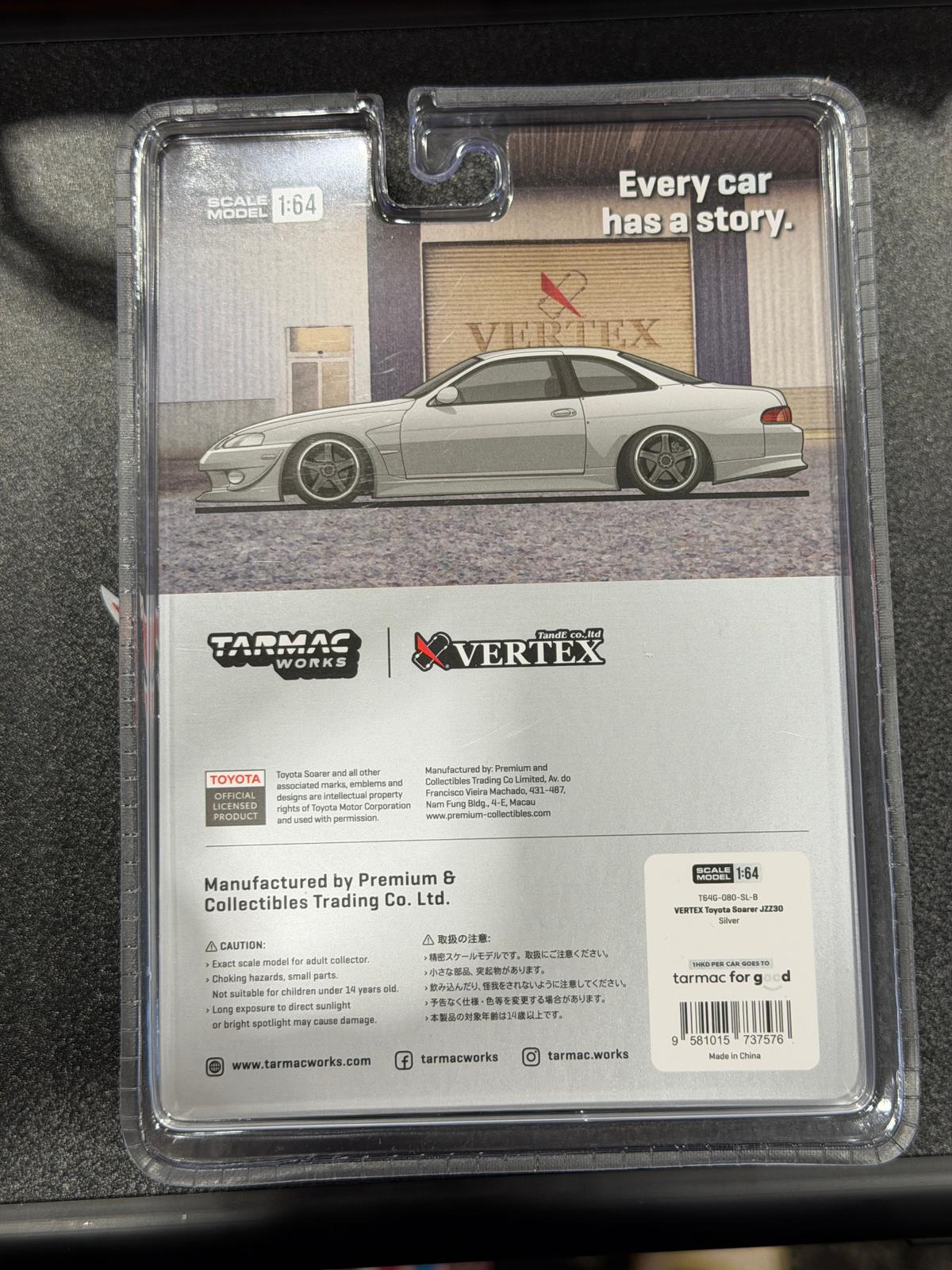 Australian Diecast Expo Exclusive – Tarmac Works Vertex Toyota Soarer JZZ30 1:64