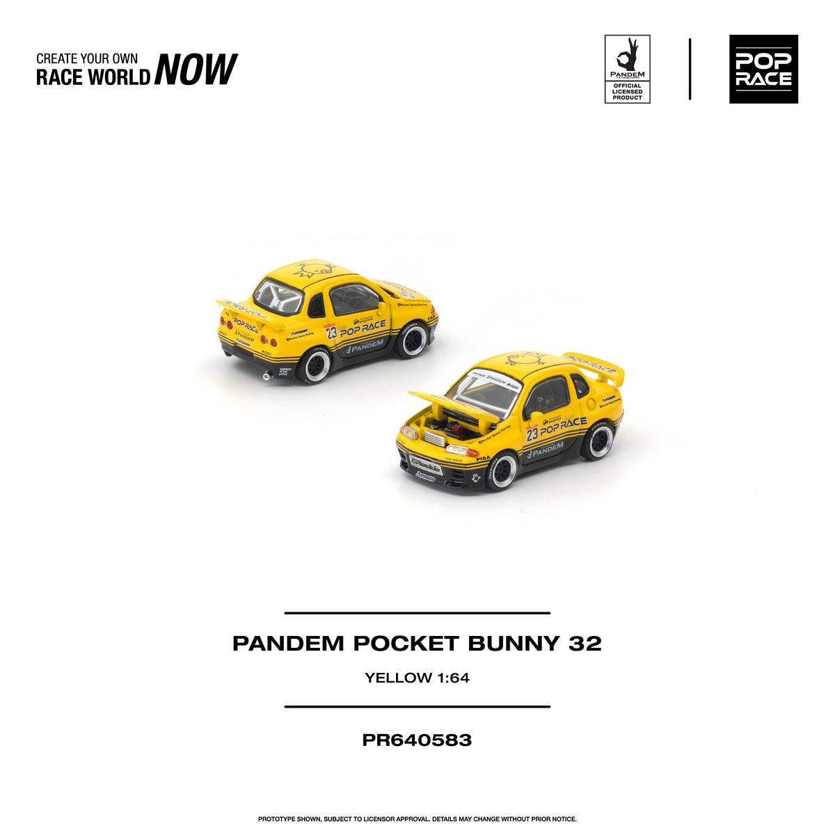 Pop Race PR640583 1:64 model, supplier detail photograph; one model supplied