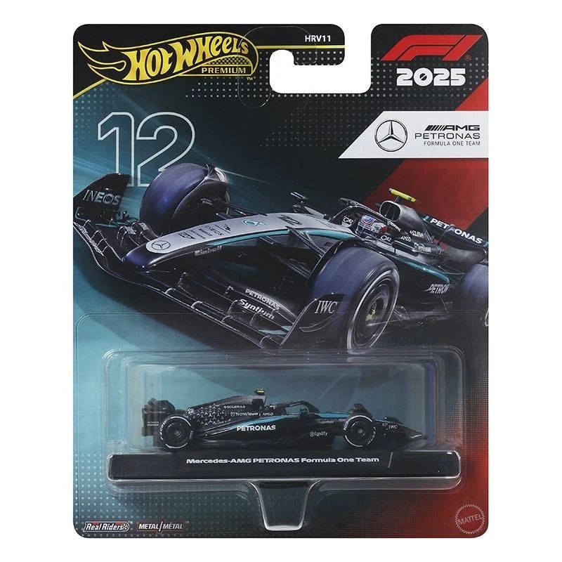 Hot Wheels Formula 1 Mercedes-Benz Kimi Antonelli #12 Premium 1:64 (2025 Livery)