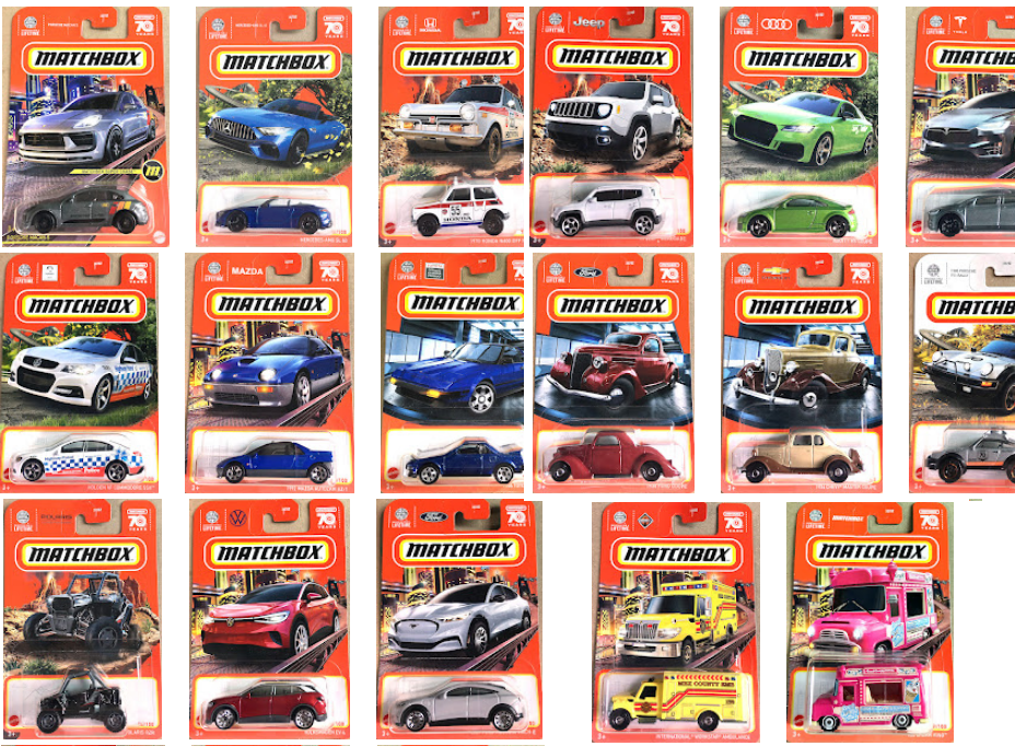 Collectable matchbox cars shop
