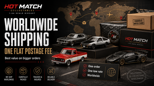Worldwide Diecast Shipping With One Flat Postage Fee | Hot Match Collectables