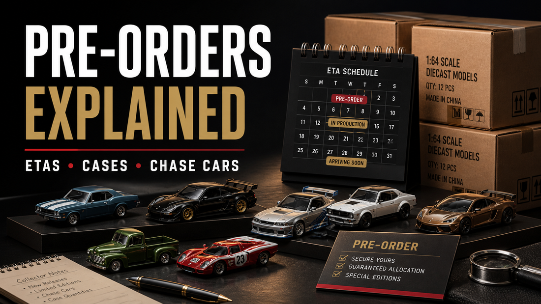 Diecast Pre-Orders Explained: ETAs, Factory Cases, Chase Cars & Delays
