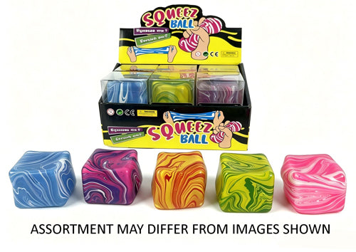 Squishy Marble Cube Fidget Toy Needoh assorted