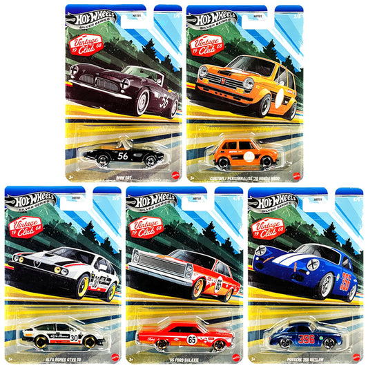 Hot Wheels Vintage Club 2026 Grand Prix Mix 2J - Set of 5
