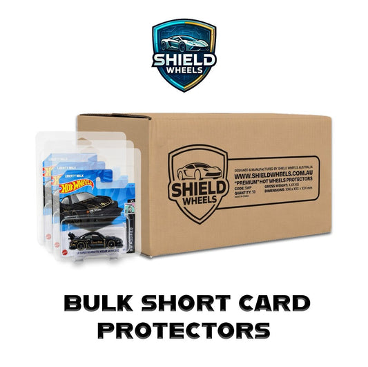 Shield Wheels - Hot Wheels Short Card Protectors - Bulk Pack
