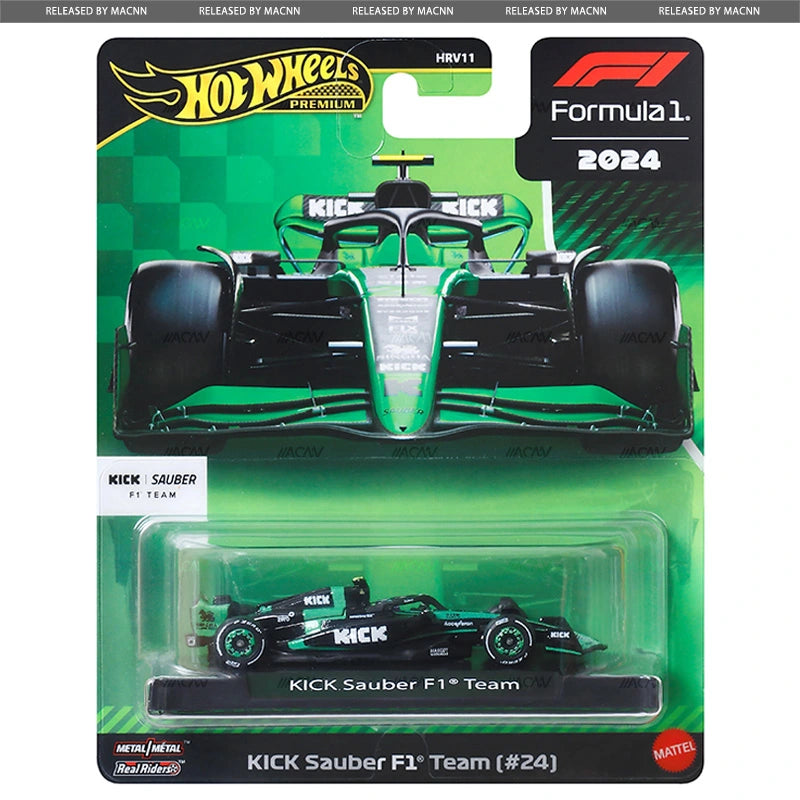 Hot Wheels 1:64 F1 Racing Premium Mix 2G Assortment – McLaren, Williams and KICK Sauber Formula 1 2025