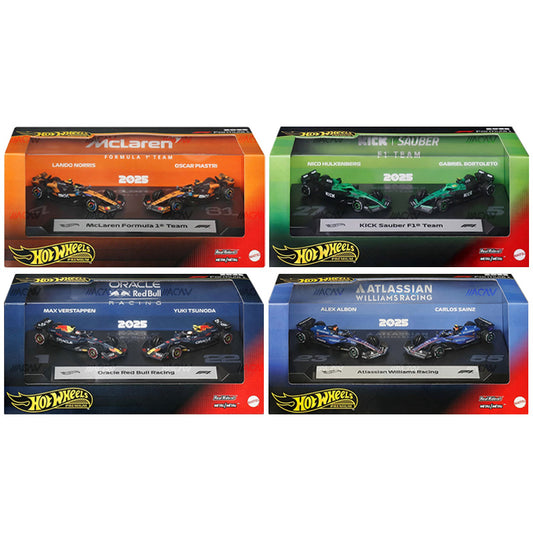 Hot Wheels Formula 1 2026 Mix 2B Vehicle 2-Pack Case of 4