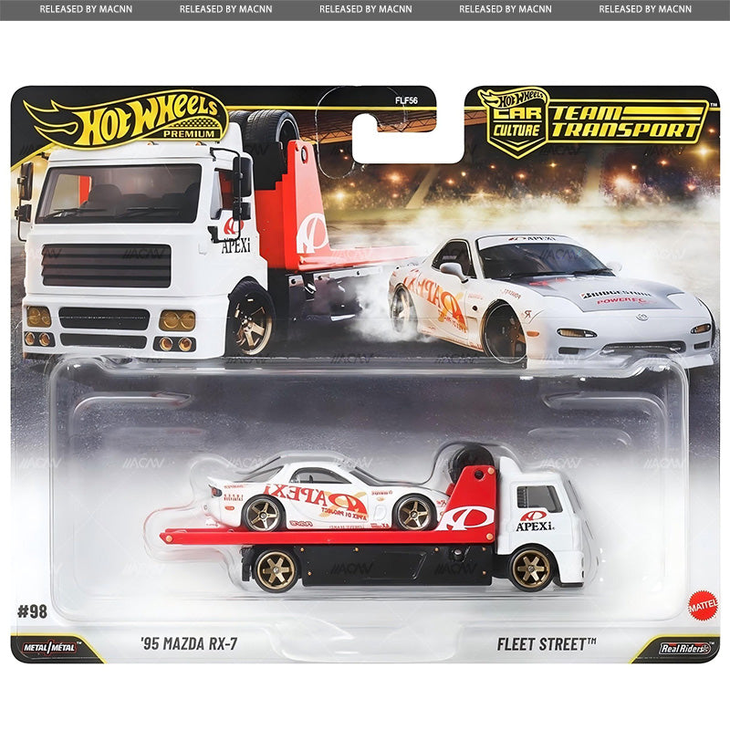 Hot Wheels Team Transport 2027 Mix 1N Premium Case of 4 – RX-7, Camaro, Vega & Datsun