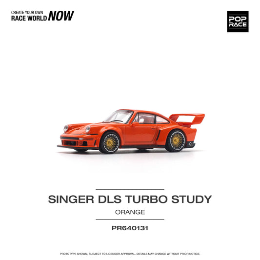 Pop Race 1:64 Porsche Singer DLS Turbo (Track) Orange – PR64-0131
