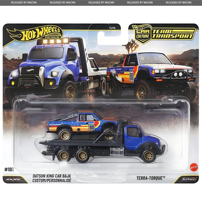 Hot Wheels Team Transport 2027 Mix 1N Premium Case of 4 – RX-7, Camaro, Vega & Datsun