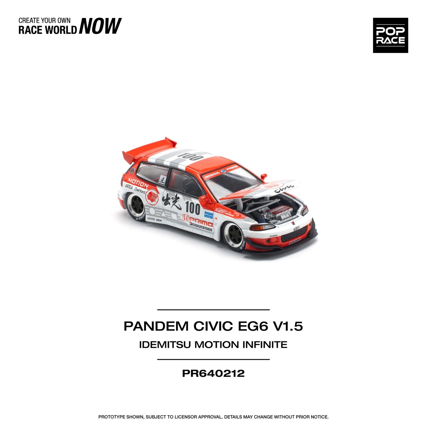 Pop Race Pandem Honda Civic EG6 v1.5 Idemitsu Motion Infinite
