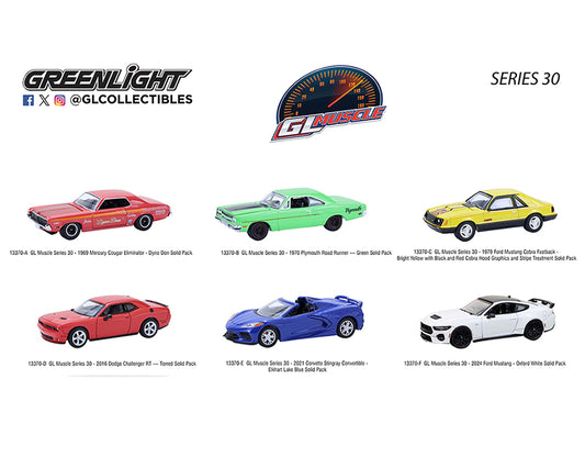Greenlight 1:64 GL Muscle Series 30 - Full Set of 6