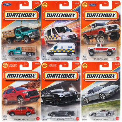 Matchbox Car Collection 2026 Mix 6G Vehicles Case of 24