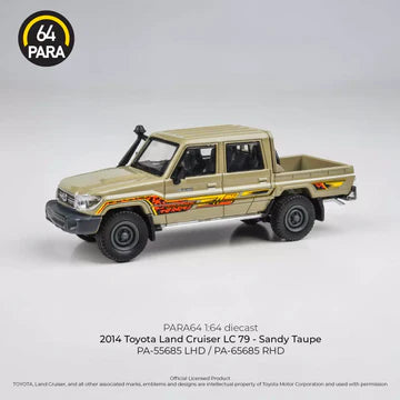Para64 1:64 Toyota Land Cruiser LC 79 Double Cab - Sandy Taupe