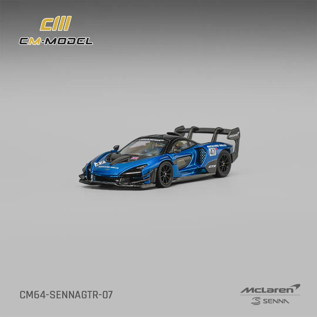 CM Model 1:64 - Mclaren Senna GTR Blue – CM64-SennaGTR-07