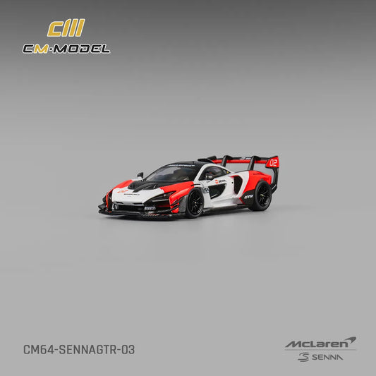 CM Model 1:64 Mclaren Senna GTR White & Red