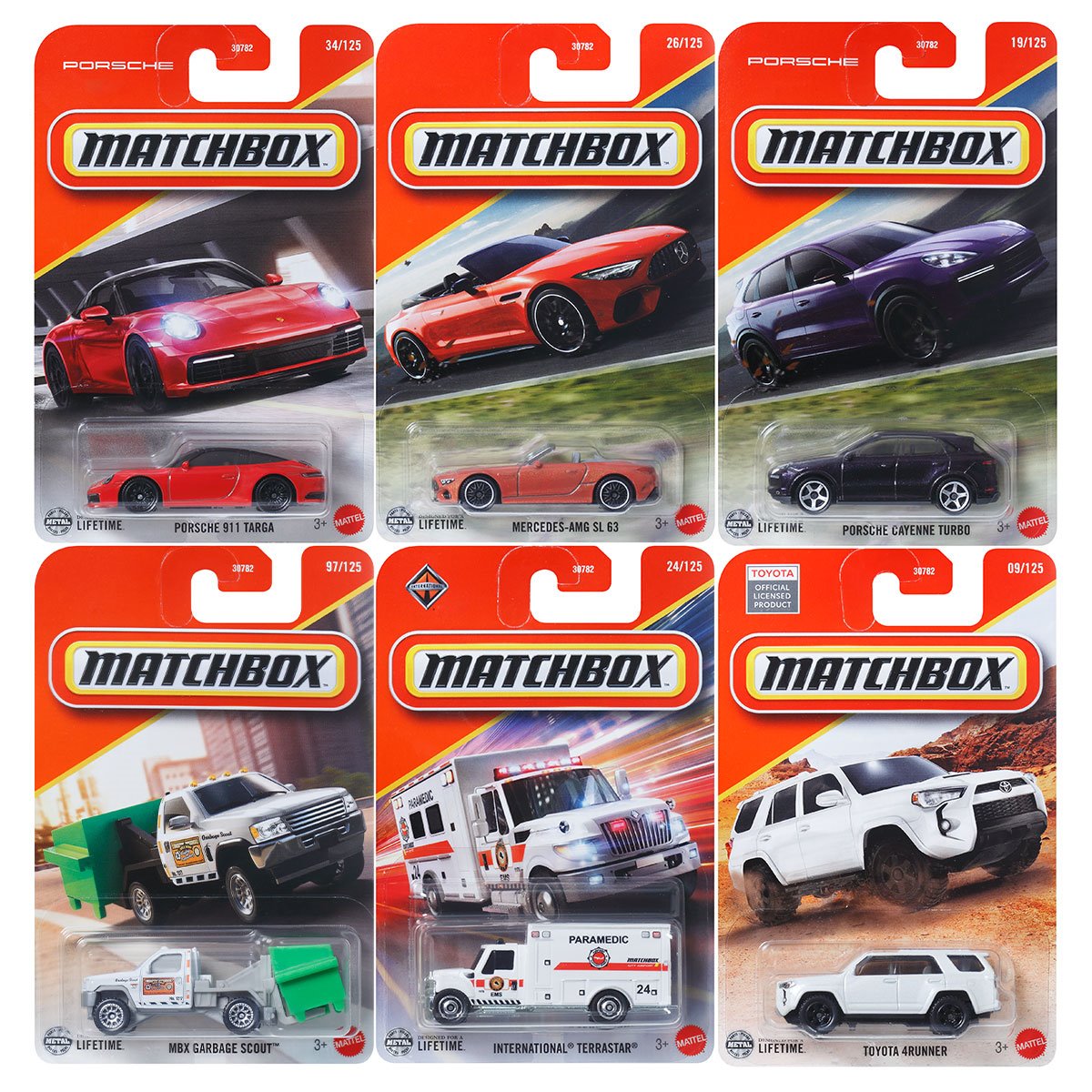 Matchbox Car Collection 2025 Mix 9J Vehicles