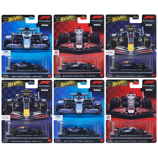 Hot Wheels 1:64 F1 Racing Premium F Assortment – Red Bull, Alpine and Haas Formula 1 2025