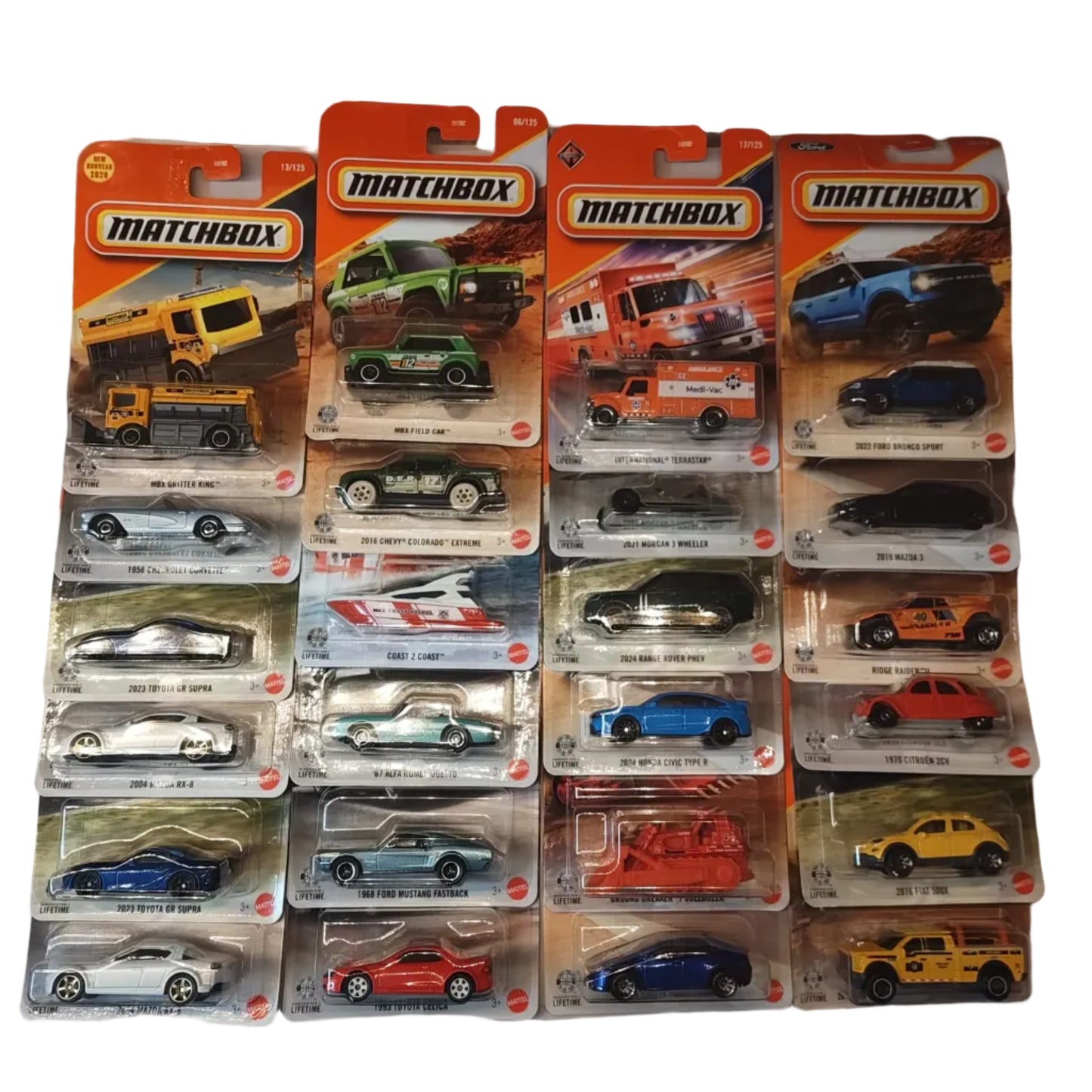 Matchbox Car Collection 2026 Mix 2B Long Card - Case of 24 Cars