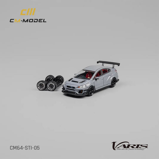 CM Model 1/64 - Subaru STI Varis Widebody 1.0 Gray