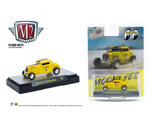M2 Machines 1:64 1932 Ford Three Window Coupe Mooneye’s – Hobby Exclusive