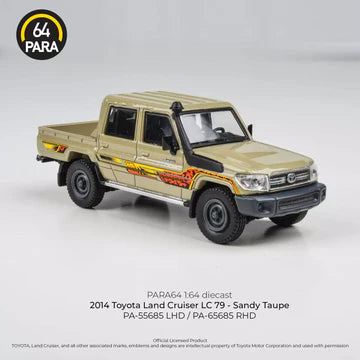 Para64 1:64 Toyota Land Cruiser LC 79 Double Cab - Sandy Taupe