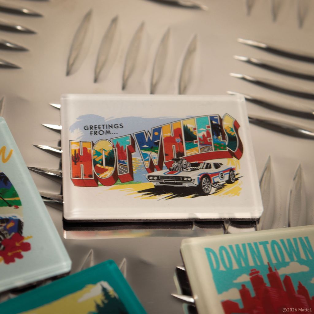 Hot Wheels - Set of Four Location Magnets