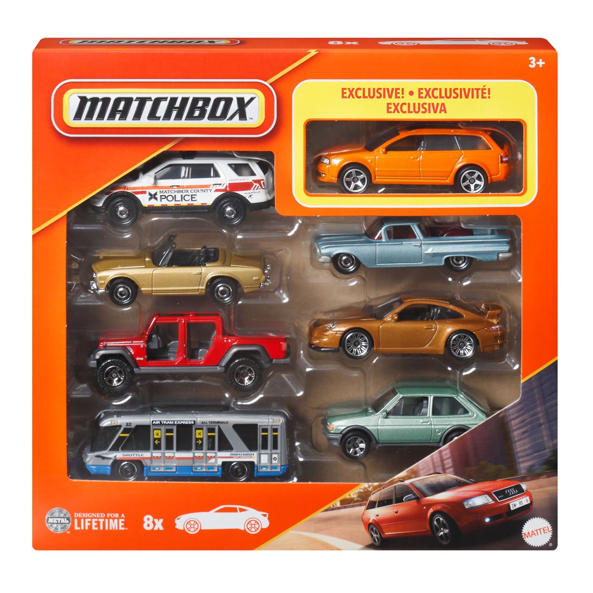 Matchbox 1:64 Scale 2025 Wave 6J Die-Cast Vehicle 8-Pack