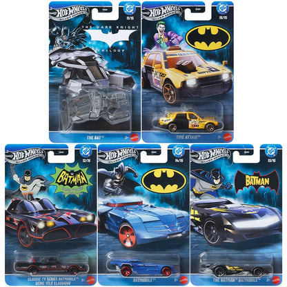 Hot Wheels Batman Themed 2026 Mix 3U Vehicles – Set of 5 or Case of 10