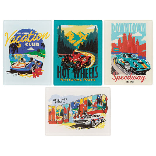 Hot Wheels - Set of Four Location Magnets