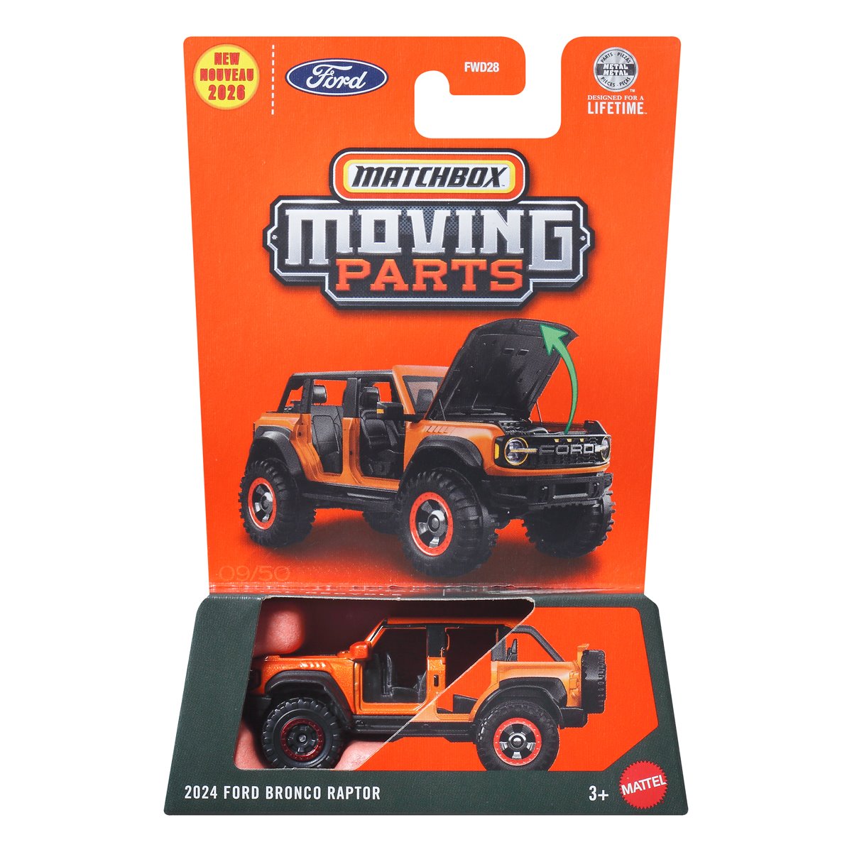 Matchbox Moving Parts 2026 Mix 2 Vehicles Case of 8